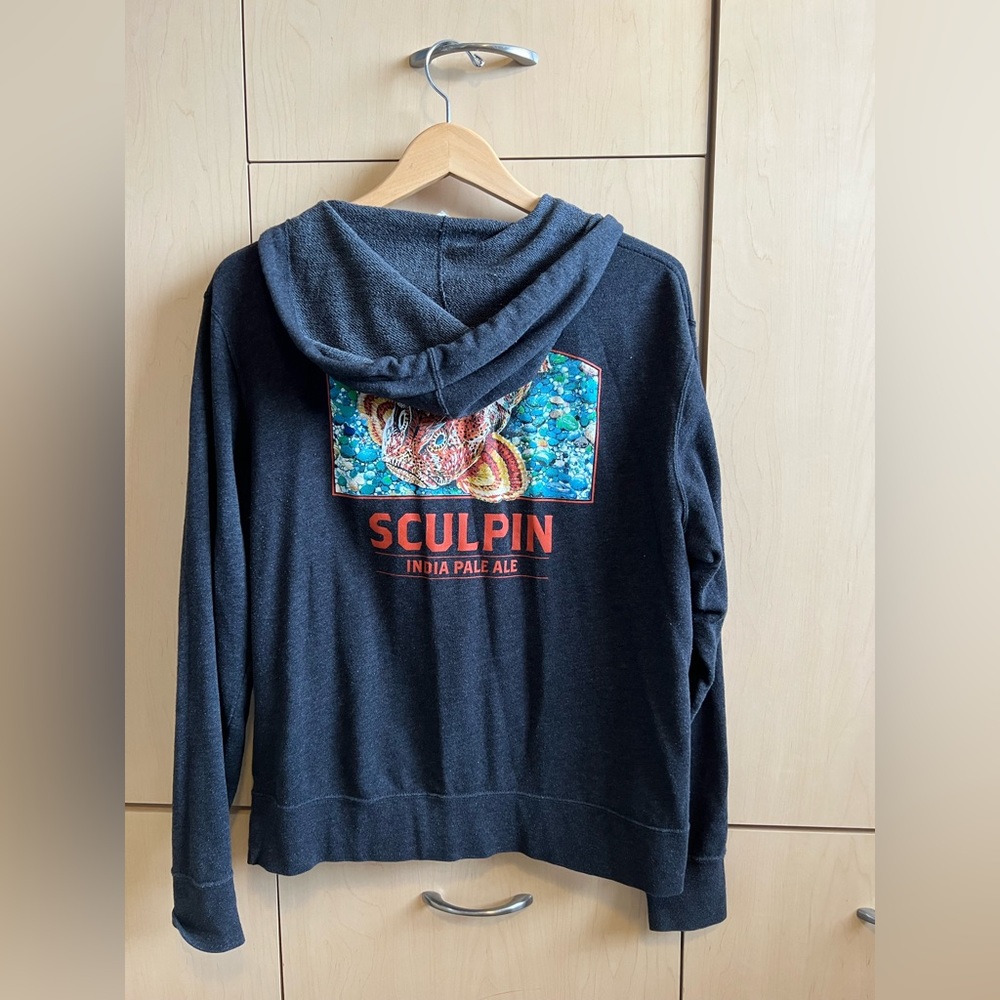 Ballast Point Sculpin Pale Ale Zip-Up Sweatshirt, Grey, M